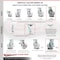Service Caster 8 Inch Semi Steel Caster Set with 2 Brakes/Swivel Lock 2 Rigid SCC-30CS820-SSB-TLB-BSL-2-R-2 - alternate 7